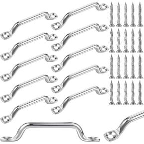 Stainless Steel Footman Loop with Flat Head Tapping Screws Bimini Top Strap Footman Loop for Kayak, Boat