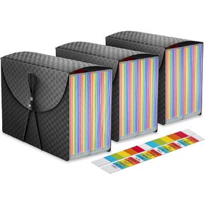 Hanging File Folders,File Folder for Filing Cabinet,Plastic Hanging File Folder Letter Size,Accordian File Organizer More Durable Than Paper Expanding Hanging Files (Letter Size 3 Pack)