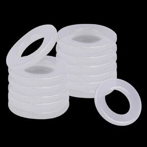 Bolt Dropper Nylon Flat Washers - 1/4" x1-1/4 x1/16 EPDM Black Neoprene Fender Washer - Rubber Washers for Screws Bolts Faucet Household Appliances, Plumbing, Electrical Use - Set of 50