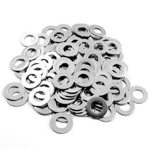 120 Pieces M8x16mmx1mm Flat Washers, 304 Stainless Steel Fender Flat Washer