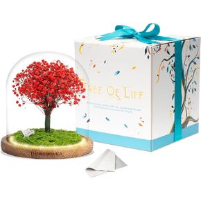 TREE of LIFE. HANDMADE PRESERVED FLOWER. ETERNAL FLOWER. IMMORTALIZED ECUADORIAN FLOWER (Fuchsia)