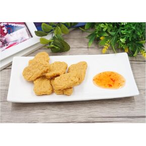 Zzooi Artificial Faux Chicken Nugget Realistic Look Fake Fried Chicken Display Model 3PCS