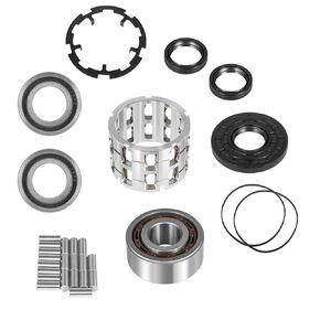 Front Differential Bearing Rebuild Kit, with Aluminum Roll Cage for Polaris Ranger RZR 570 800 900 (2011-2017), Sportsman 325 Ace (2014-2016), Sportsman 570 Ace (2015-2017), Silver