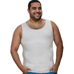 Henicepte Men Gynecomastia Compression Shirt, Body Shaper Slimming Tank Top, Tummy Control Undershirt for Mens Shapewear