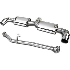 DNA MOTORING CBE-MRX8 Stainless Steel Cat Back Exhaust System [Compatible with 04-08 Mazda RX-8]