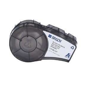 Brady Authentic (M21-137-423) Pre-Sized Harsh-Environment Polyester Labels for Barcode, Circuit Board, Equipment, Inspection, Black on White - Designed for M210, M210-LAB, M211 Printers, 0.75"H x 2"W
