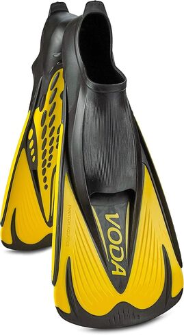 Rapido Boutique Collection Italian Made Full Foot Fins Bundled with Panoramic View Tempered Glass Lens Mask Fin Snorkel Set with Snorkeling Gear Travel Bag in Saudi Arabia