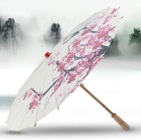 Small Size Handmade, Oiled Paper oiled paper parasol Dance Umbrella Plum Blossom japanese brush Chinese Art Classical in Saudi Arabia