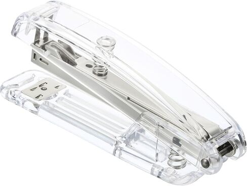 PATIKIL Acrylic Stapler, Portable Stylish Manual Effortless Desktop Accessories Stapler for Classroom Home Office Desk, Gold in Saudi Arabia