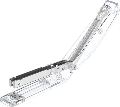 PATIKIL Acrylic Stapler, Portable Stylish Manual Effortless Desktop Accessories Stapler for Classroom Home Office Desk, Gold in Saudi Arabia