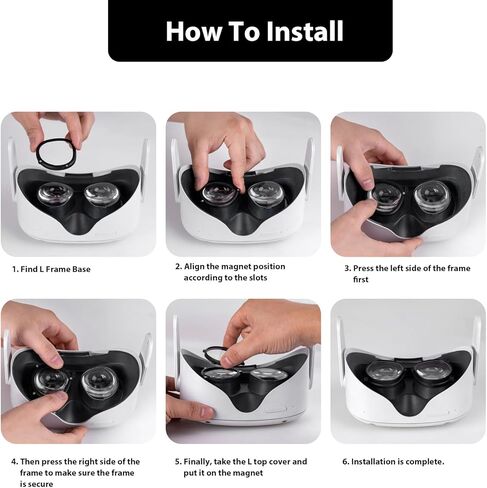 عدسات نظارات OD&OS مُدخلة لسماعات Oculus Quest 2، عدسات نظارات OD&OS احترافية لـ Quest 2، مجموعة عدسات الإطار بالإضافة إلى (SPH:-2.25 (عدسات يسرى واحدة فقط)) in Kuwait
