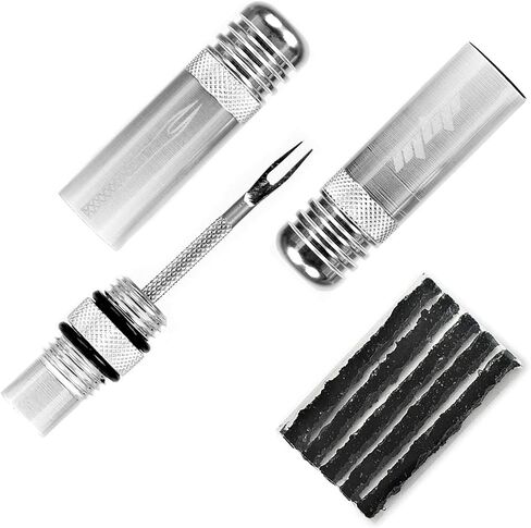 MBP Ultimate Cycling Tubeless Tire Repair Kit for MTB/Road/Gravel/Universal Tubeless Tires - Light Weight Alloy - All-in-ONE Tool - Includes Tire Plugs - Super Compact in Saudi Arabia