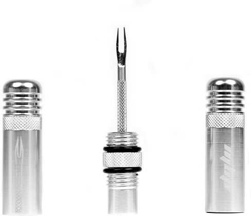 MBP Ultimate Cycling Tubeless Tire Repair Kit for MTB/Road/Gravel/Universal Tubeless Tires - Light Weight Alloy - All-in-ONE Tool - Includes Tire Plugs - Super Compact in Saudi Arabia