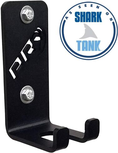 رف تخزين الأثقال المثبت على الحائط من PRx - حامل شريط موفر للمساحة للمنزل وصالة الألعاب الرياضية التجارية، صناعة أمريكية، معدات لياقة بدنية متينة، مثالية للتمرين وإكسسوارات صالة الألعاب الرياضية في المرآب، أسود in Kuwait