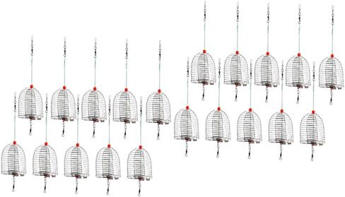 BESPORTBLE 20 PCS Metal Bait cage Fishing Bait Basket Fishing Basket carp Bait carp Lures cage Fishing Basket carp in Saudi Arabia