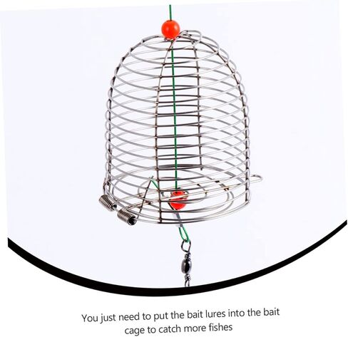 BESPORTBLE 20 PCS Metal Bait cage Fishing Bait Basket Fishing Basket carp Bait carp Lures cage Fishing Basket carp in Saudi Arabia