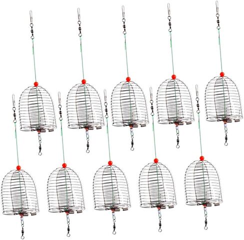 BESPORTBLE 20 PCS Metal Bait cage Fishing Bait Basket Fishing Basket carp Bait carp Lures cage Fishing Basket carp in Saudi Arabia