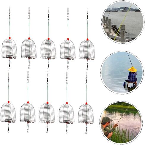 BESPORTBLE 20 PCS Metal Bait cage Fishing Bait Basket Fishing Basket carp Bait carp Lures cage Fishing Basket carp in Saudi Arabia