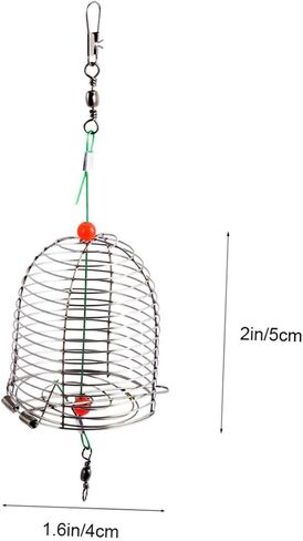 BESPORTBLE 20 PCS Metal Bait cage Fishing Bait Basket Fishing Basket carp Bait carp Lures cage Fishing Basket carp in Saudi Arabia