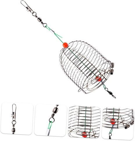 BESPORTBLE 20 PCS Metal Bait cage Fishing Bait Basket Fishing Basket carp Bait carp Lures cage Fishing Basket carp in Saudi Arabia