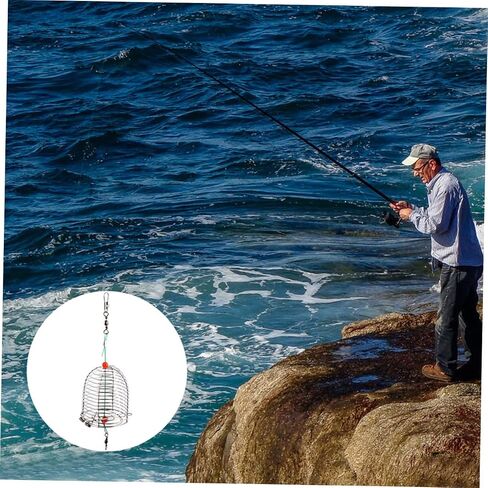 BESPORTBLE 20 PCS Metal Bait cage Fishing Bait Basket Fishing Basket carp Bait carp Lures cage Fishing Basket carp in Saudi Arabia
