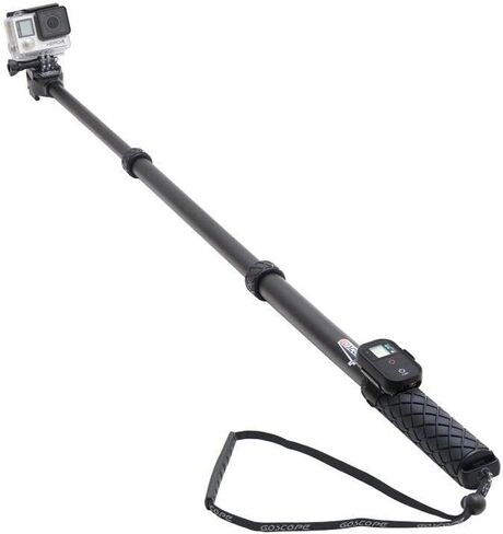 BOOSTplus - عمود تمديد تلسكوبي/Monopod متوافق مع GoPro Hero12 الجديد، وDJI OSMO Action 4: يوسع 17.5 بوصة إلى 40 بوصة in Kuwait