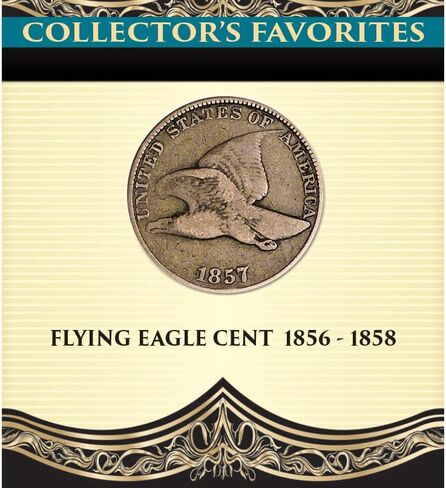 العملات المعدنية الأمريكية الكنوز المفضلة لهواة جمع عملة النسر الطائر 1856-1858 in Kuwait