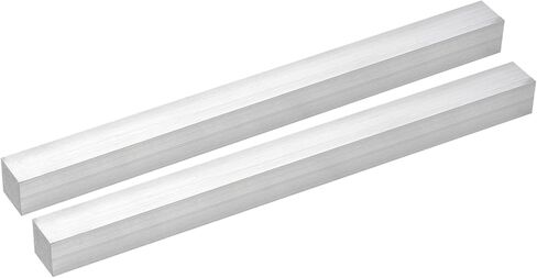 uxcell Square Aluminum Flat Bar, 2pcs 1" Thickness 1" Width 13" Length Square Aluminum Bar 6061 Aluminum Flat Plate, 25 x 25 x 330mm T6511 Solid New Mill Stock in Saudi Arabia
