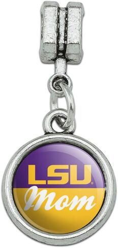 GRAPHICS & MORE LSU Mom Italian European Style Bracelet Charm Bead in Saudi Arabia