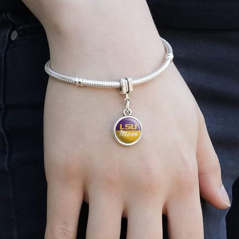 GRAPHICS & MORE LSU Mom Italian European Style Bracelet Charm Bead in Saudi Arabia