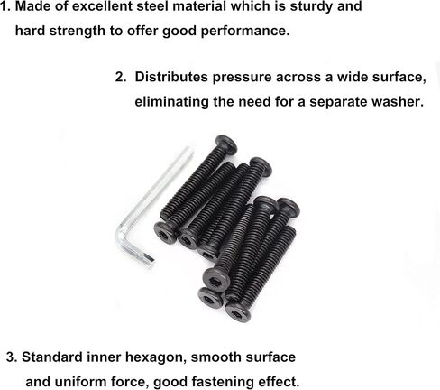 cSeao 60pcs 5/16"-18 Black Hex Socket Cap Screws and 5/16-18 Hex Nuts Assortment Kit, 1" 1-1/8" 1-1/4" 1-1/2" 2" 2-1/4" in Saudi Arabia