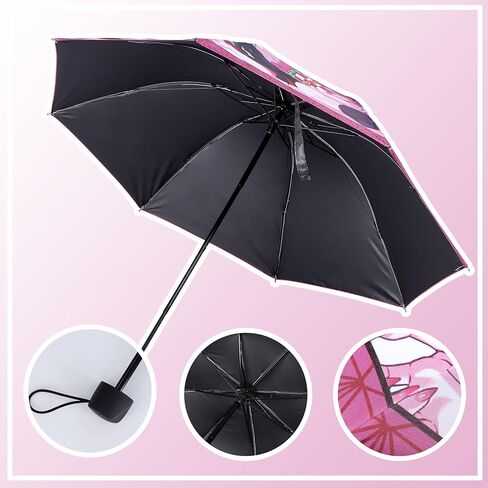 Roffatide أنيمي 39 في مظلة السفر يندبروف مقاوم للماء المضادة للأشعة فوق البنفسجية حماية مظلة صغيرة مدمجة ضوء مظلة قابلة للطي in Kuwait