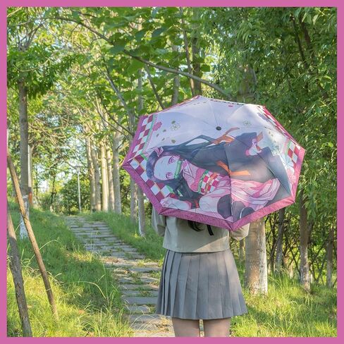 Roffatide أنيمي 39 في مظلة السفر يندبروف مقاوم للماء المضادة للأشعة فوق البنفسجية حماية مظلة صغيرة مدمجة ضوء مظلة قابلة للطي in Kuwait