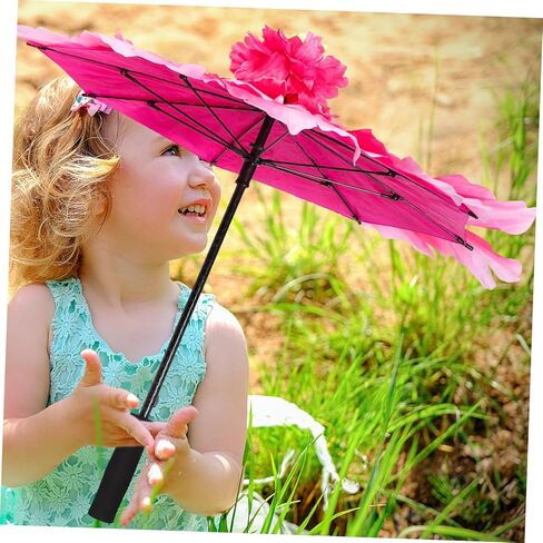 NOLITOY خمر ديكور الاطفال ديكور الرجعية ديكور القماش الرقص مظلة فستان بتصميم حالم القماش مظلة أداء مظلة الكلاسيكية مظلة الطفل الزخرفية زهرة حساسة in Kuwait