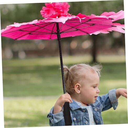 NOLITOY خمر ديكور الاطفال ديكور الرجعية ديكور القماش الرقص مظلة فستان بتصميم حالم القماش مظلة أداء مظلة الكلاسيكية مظلة الطفل الزخرفية زهرة حساسة in Kuwait