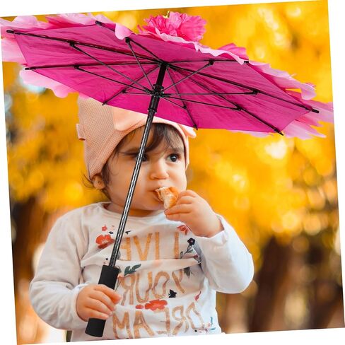 NOLITOY خمر ديكور الاطفال ديكور الرجعية ديكور القماش الرقص مظلة فستان بتصميم حالم القماش مظلة أداء مظلة الكلاسيكية مظلة الطفل الزخرفية زهرة حساسة in Kuwait