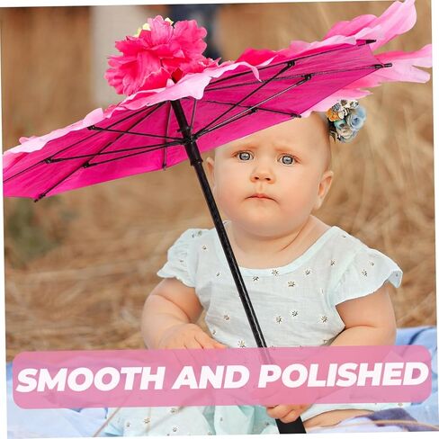 NOLITOY خمر ديكور الاطفال ديكور الرجعية ديكور القماش الرقص مظلة فستان بتصميم حالم القماش مظلة أداء مظلة الكلاسيكية مظلة الطفل الزخرفية زهرة حساسة in Kuwait