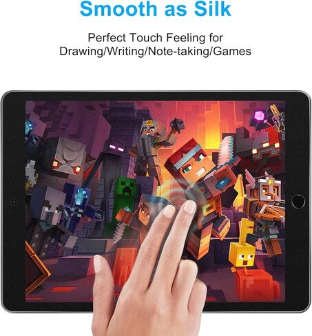 Ambison [عبوة من قطعتين واقي شاشة من الزجاج المقوى غير اللامع متوافق مع iPad 9/8/7th Generation 10.2 بوصة [إطار التثبيت] مضاد للوهج وبصمات الأصابع/مضاد للخدش/خالي من الفقاعات/لا مبهر للكتابة in Kuwait