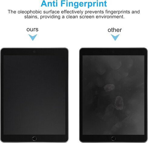 Ambison [عبوة من قطعتين واقي شاشة من الزجاج المقوى غير اللامع متوافق مع iPad 9/8/7th Generation 10.2 بوصة [إطار التثبيت] مضاد للوهج وبصمات الأصابع/مضاد للخدش/خالي من الفقاعات/لا مبهر للكتابة in Kuwait