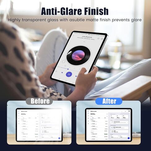 واقي شاشة زجاجي غير لامع من TQLGY لجهاز iPad Pro 11 بوصة M4 (موديل 2024، الجيل الخامس)، تركيب تلقائي لإزالة الغبار، زجاج مقسى 9H، مضاد للوهج، مضاد لبصمات الأصابع، مضاد للخدش، عبوة واحدة in Kuwait