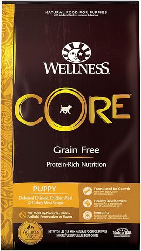 Wellness CORE Natural Grain Free Dry Dog Food, Puppy, 4-Pound Bag in Kuwait