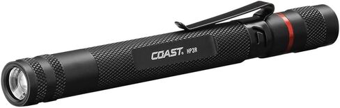 COAST HP3R 500 Lumen Rechargeable LED Penlight with TWIST FOCUS, Black in Saudi Arabia