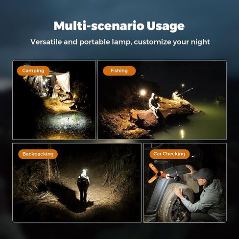 FLEXTAILGEAR المحمولة EVO فانوس، LED التخييم فانوس USB قابلة للشحن بطارية 12000mAh تلسكوبي في الهواء الطلق مصباح يدوي EPS مقاوم للماء SOS ضوء مع تصميم مغناطيسي للمشي لمسافات طويلة والتخييم والعطلات in Kuwait