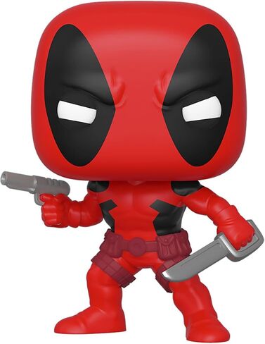 Funko 44154 POP. Bobble Marvel: 80th-First Appearance: Deadpool Collectible Figure, Multicolour, 3.75 inches in Saudi Arabia