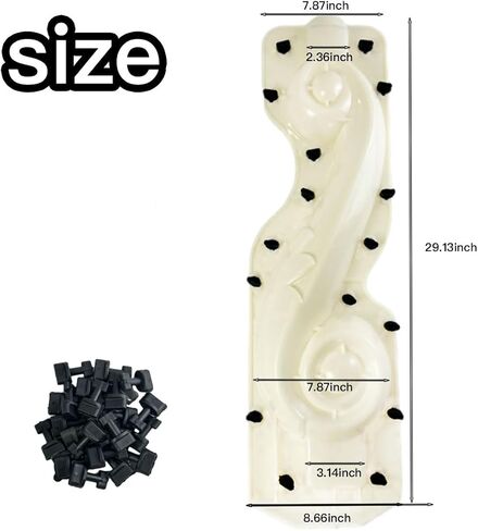 2Pcs/Set Balustrade Mold - DIY Concrete Mold，ABS Precast Railing Column Cement Mold for Garden Decor Crafting in Saudi Arabia
