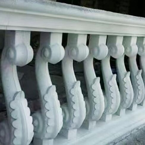 2Pcs/Set Balustrade Mold - DIY Concrete Mold，ABS Precast Railing Column Cement Mold for Garden Decor Crafting in Saudi Arabia