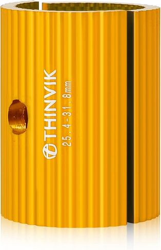 Thinvik Bike Handlebar Shim 25.4 to 31.8 mm/ 31.8-35 mm Aluminum Alloy Bicycle Handlebar Conversion Shims Adapter for MTB Mountain Bike Cycling - 1 Pair in Saudi Arabia