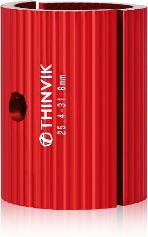 Thinvik Bike Handlebar Shim 25.4 to 31.8 mm/ 31.8-35 mm Aluminum Alloy Bicycle Handlebar Conversion Shims Adapter for MTB Mountain Bike Cycling - 1 Pair in Saudi Arabia