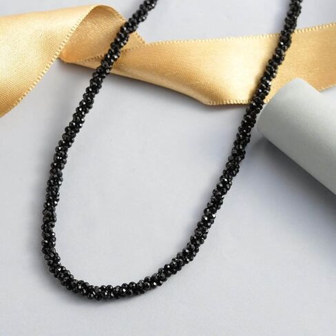 تسوق LC DLIVERING JOY 925 فضة استرليني خرز أسود الإسبنيل قلادة للنساء هدايا مجوهرات للنساء مقاس 20 بوصة قيراط 54.7 هدايا عيد ميلاد in Kuwait
