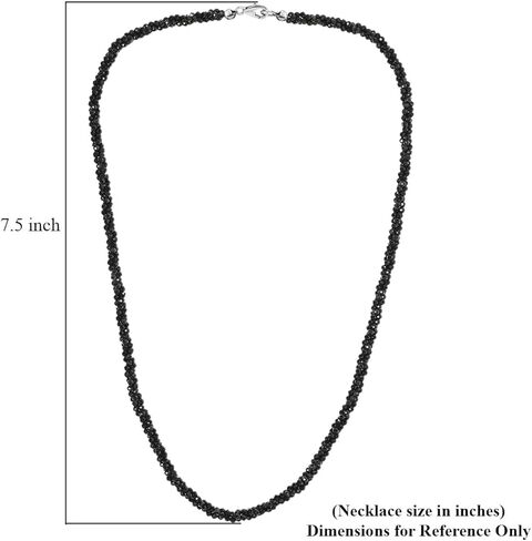 تسوق LC DLIVERING JOY 925 فضة استرليني خرز أسود الإسبنيل قلادة للنساء هدايا مجوهرات للنساء مقاس 20 بوصة قيراط 54.7 هدايا عيد ميلاد in Kuwait